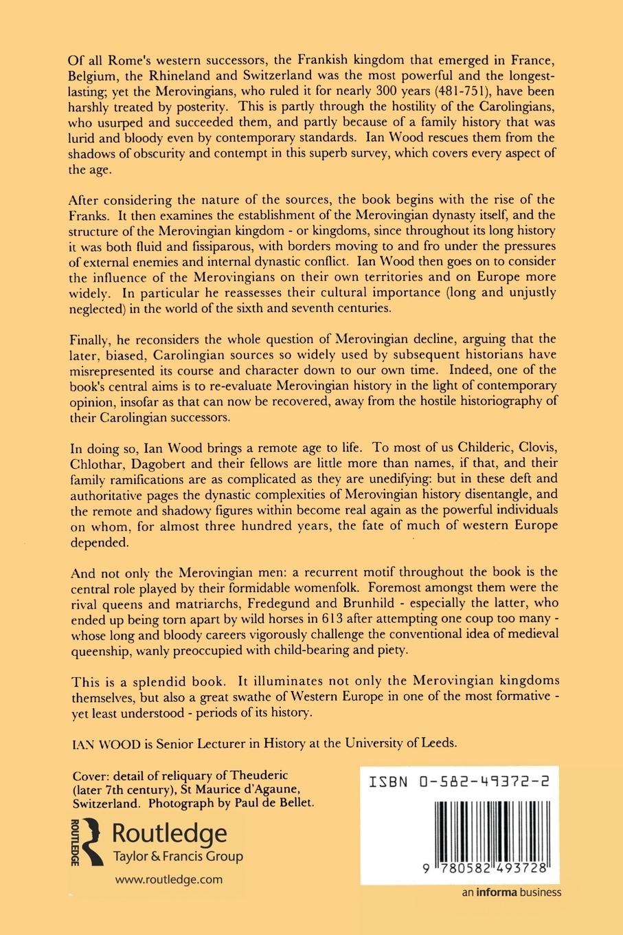 Rückseitencover The Merovingian Kingdoms 450 - 751