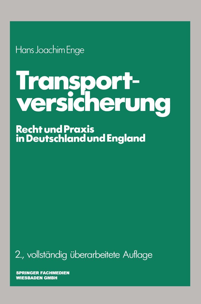 Vorderes Coverbild Transportversicherung