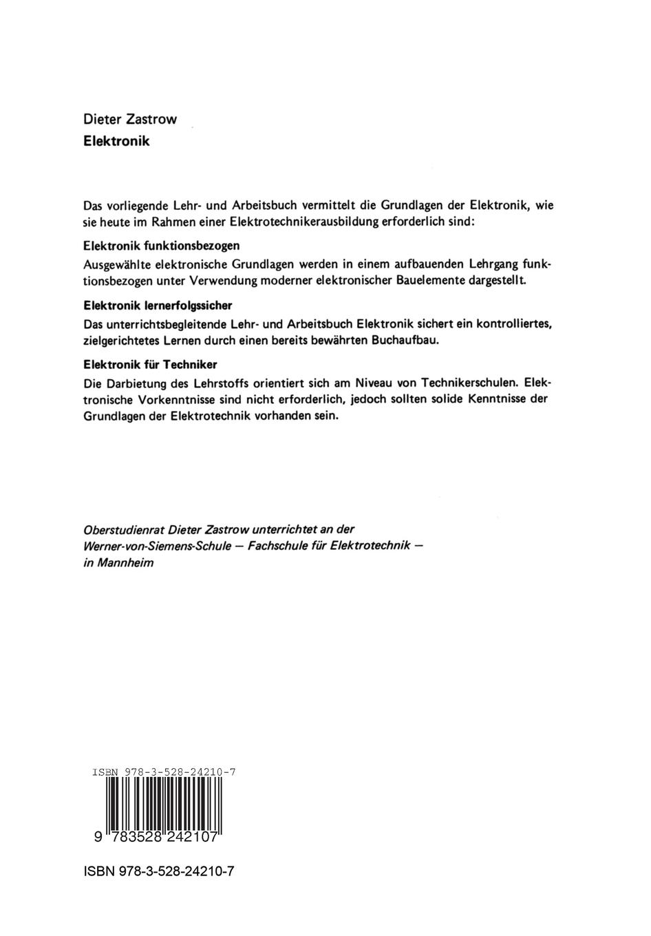 Rückseitencover Elektronik