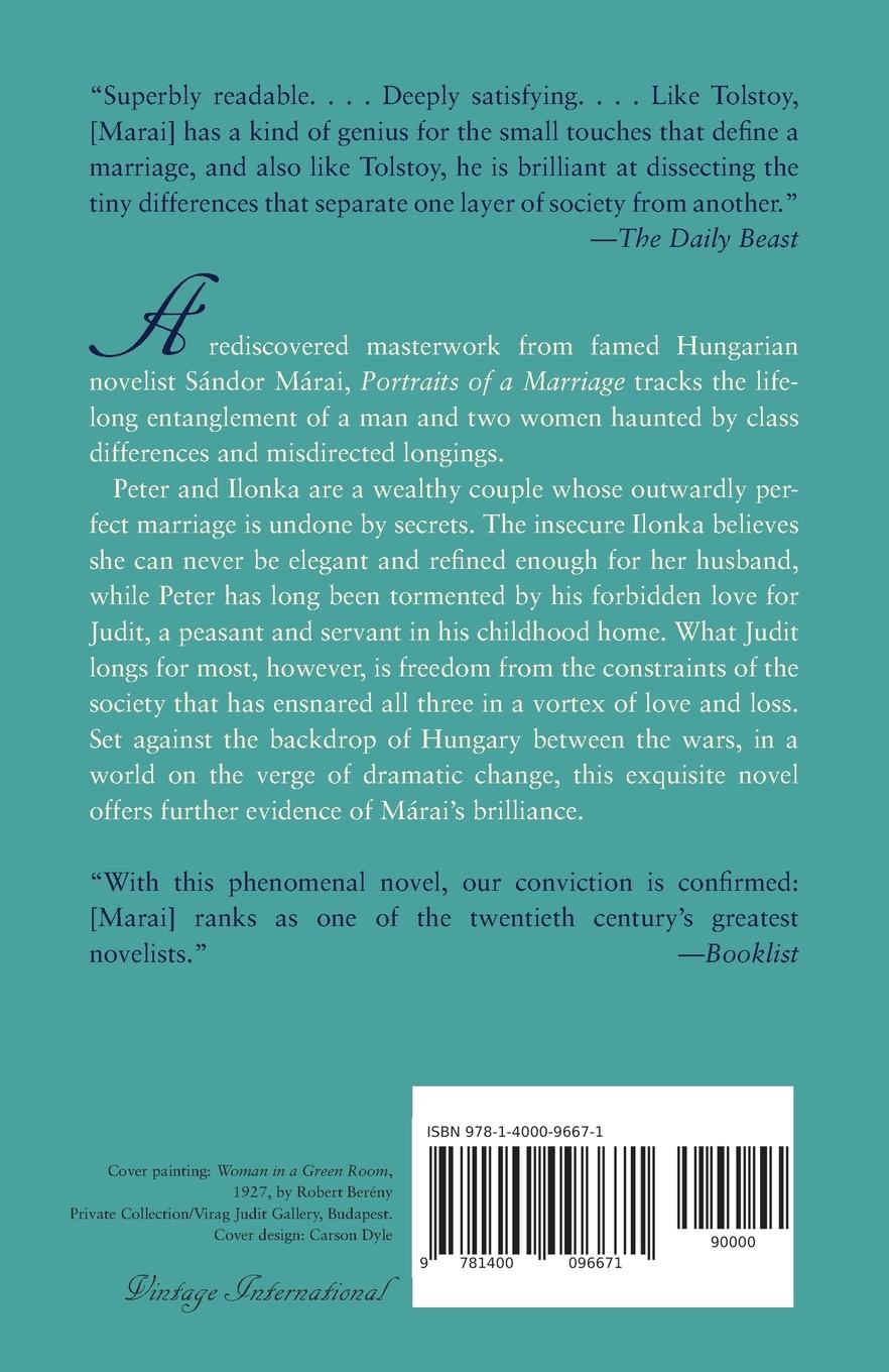 Rückseitencover Portraits of a Marriage