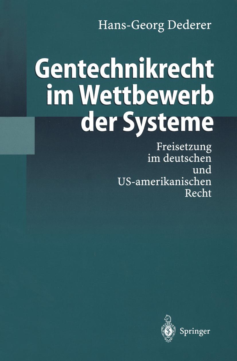 Vorderes Coverbild Gentechnikrecht im Wettbewerb der Systeme