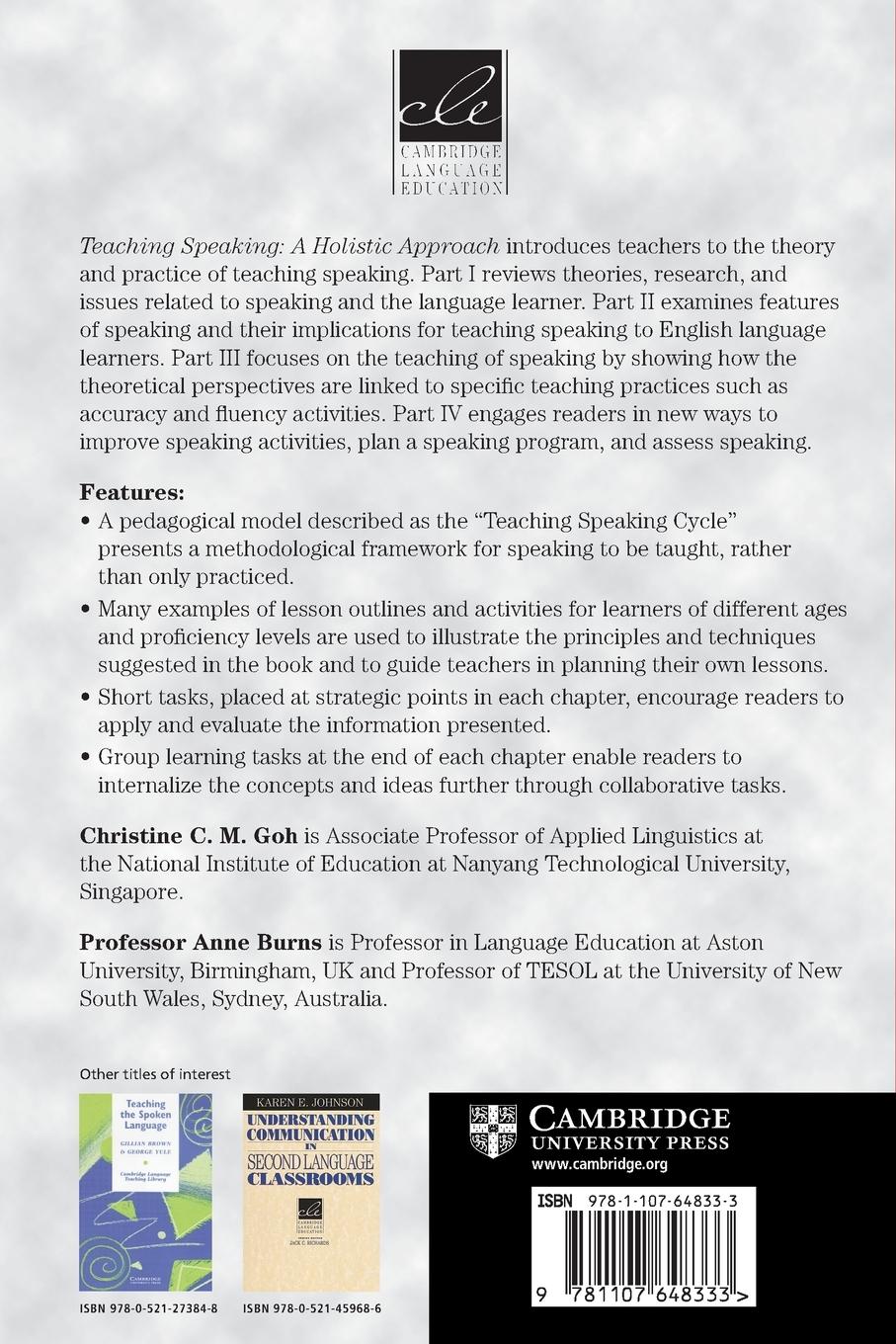 Rückseitencover Teaching Speaking