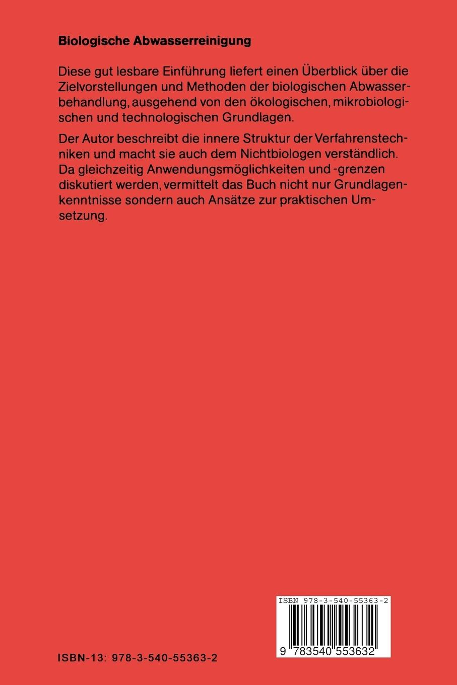 Rückseitencover Biologische Abwasserreinigung