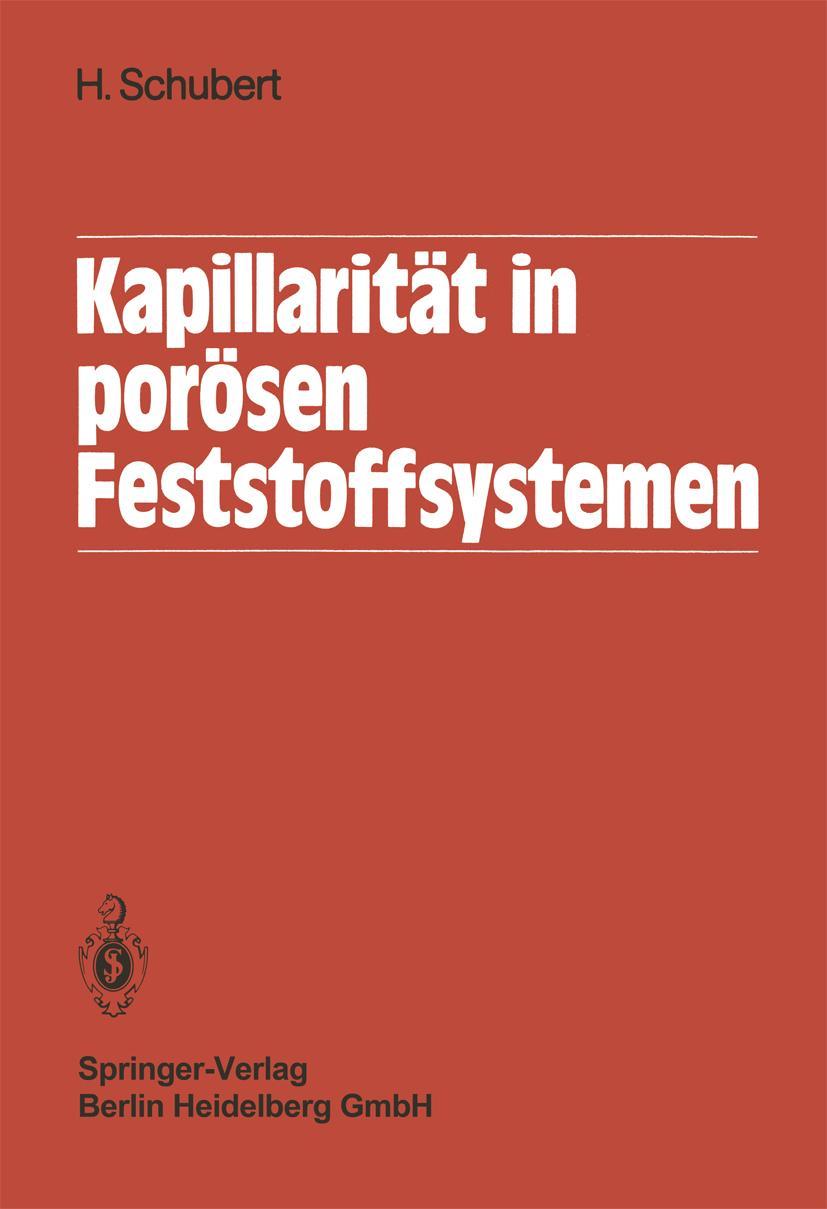 Vorderes Coverbild Kapillarität in porösen Feststoffsystemen