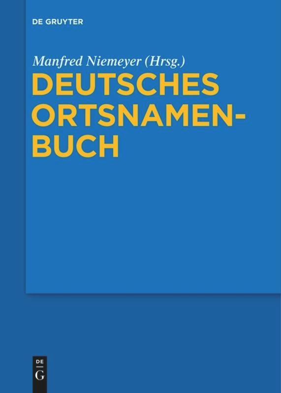 Vorderes Coverbild Deutsches Ortsnamenbuch