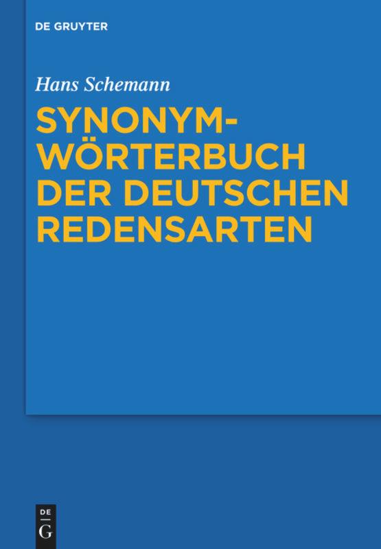 Vorderes Coverbild Synonymwörterbuch der deutschen Redensarten