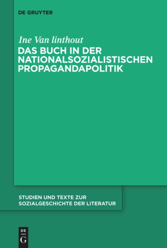 Vorderes Coverbild Das Buch in der nationalsozialistischen Propagandapolitik