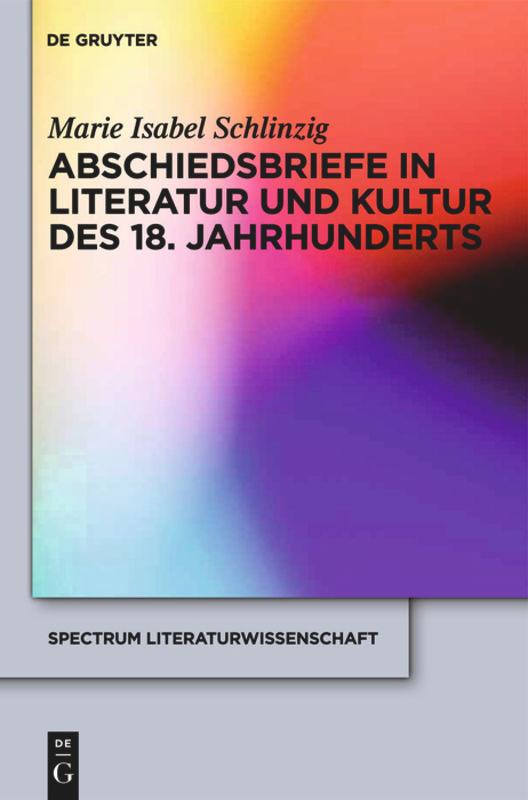 Vorderes Coverbild Abschiedsbriefe in Literatur und Kultur des 18. Jahrhunderts