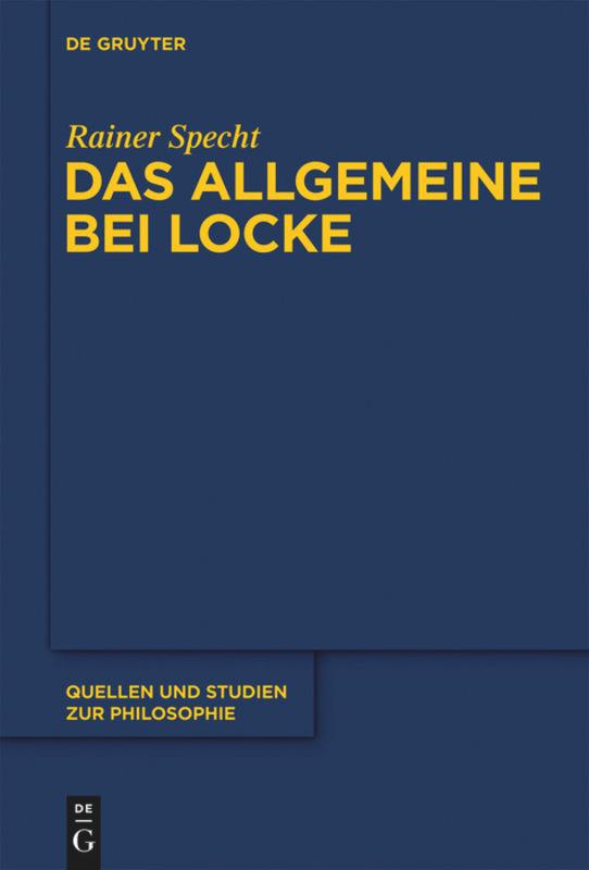 Vorderes Coverbild Das Allgemeine bei Locke