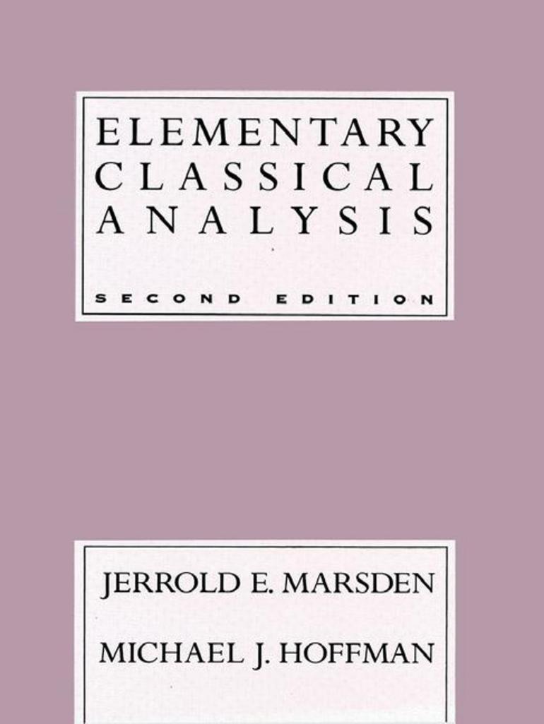 Vorderes Coverbild Elementary Classical Analysis