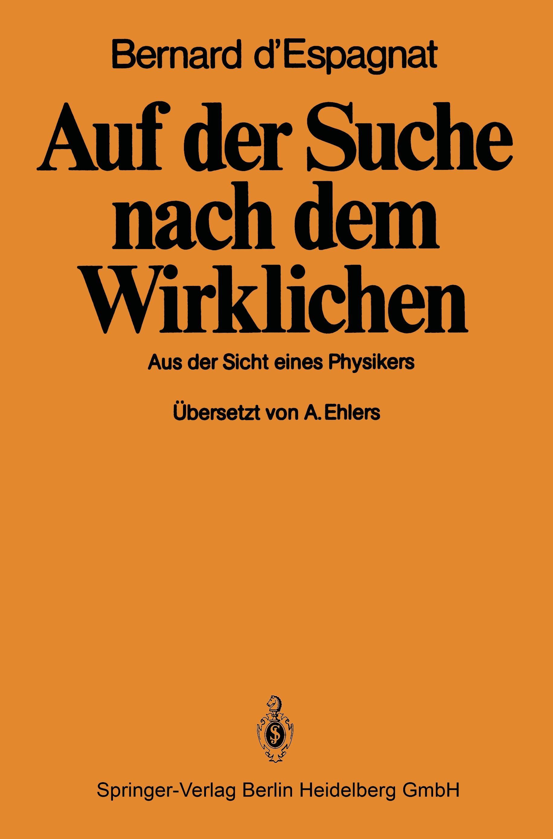 Vorderes Coverbild Auf der Suche nach dem Wirklichen