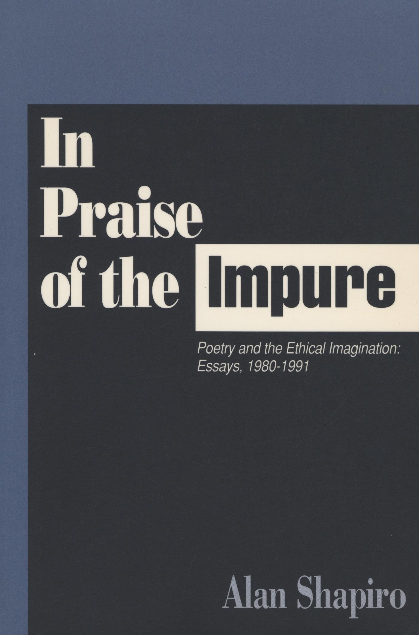 Vorderes Coverbild In Praise of the Impure