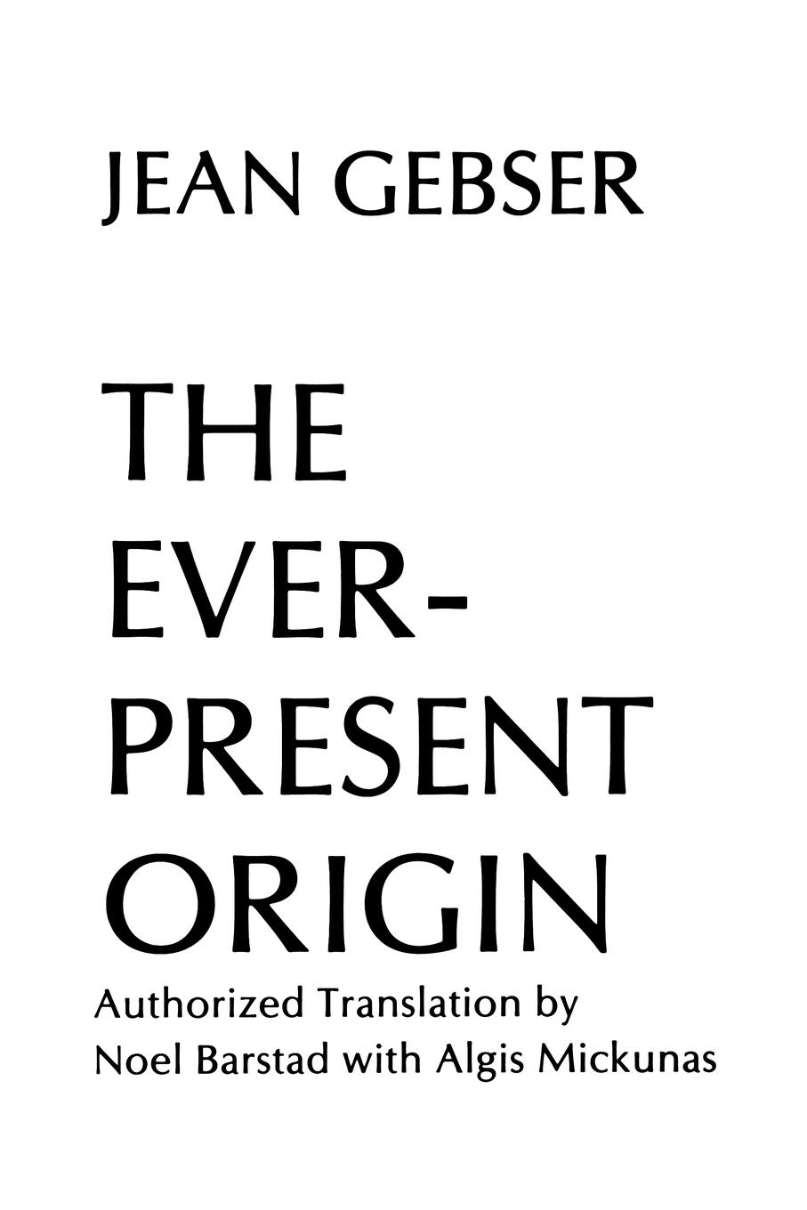 Vorderes Coverbild The Ever-Present Origin