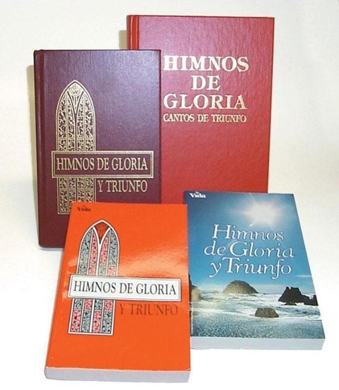 Vorderes Coverbild Himnos de Gloria Y Triunfo Con Música, Tapa Dura, Rojo