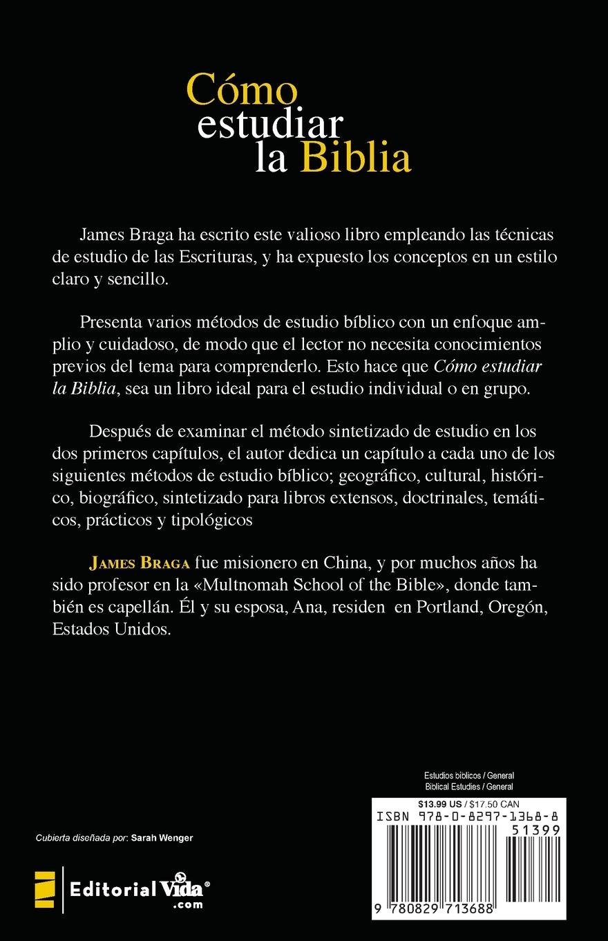 Rückseitencover El C¿¿mo Estudiar La Biblia