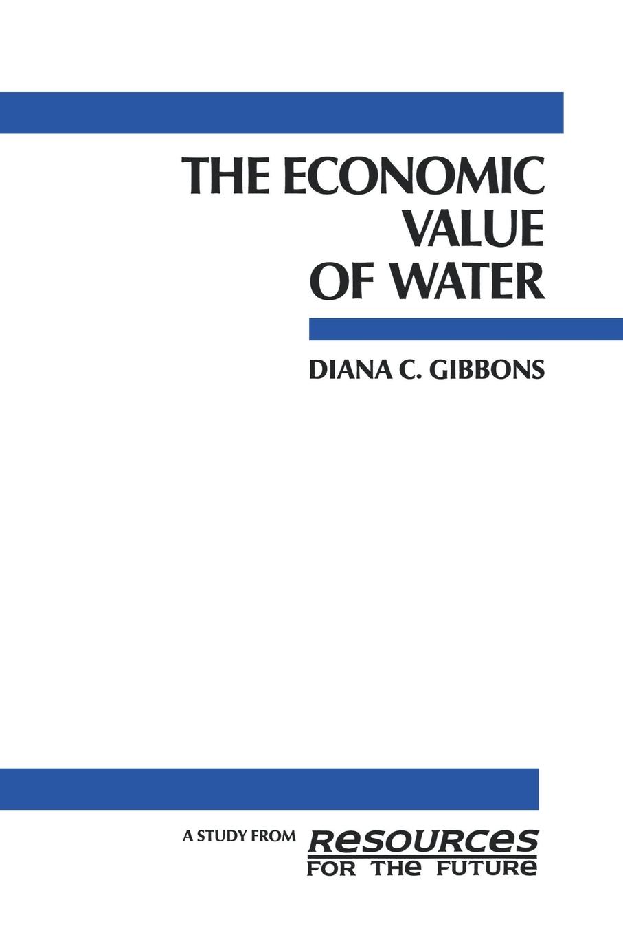 Vorderes Coverbild The Economic Value of Water