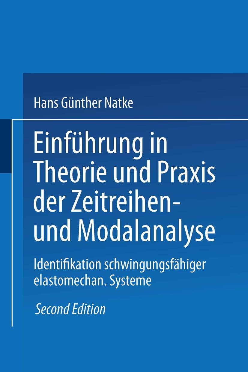Vorderes Coverbild Einführung in Theorie und Praxis der Zeitreihen- und Modalanalyse