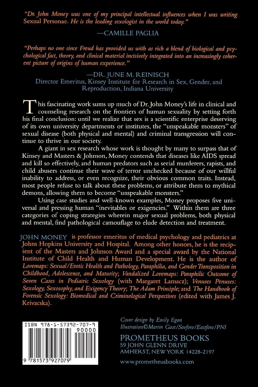 Rückseitencover Unspeakable Monsters