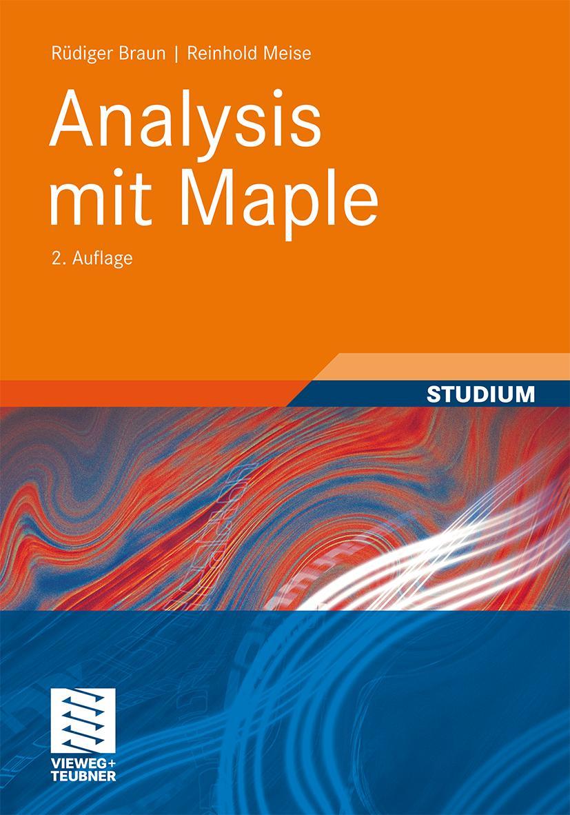 Vorderes Coverbild Analysis mit Maple