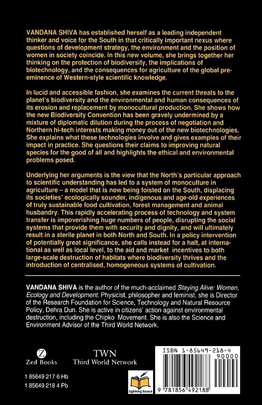 Rückseitencover Monocultures of the Mind