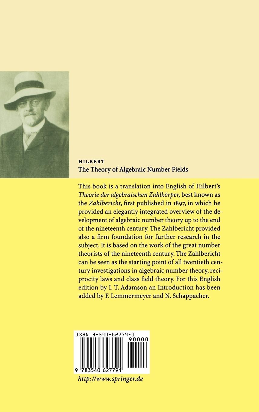 Rückseitencover The Theory of Algebraic Number Fields
