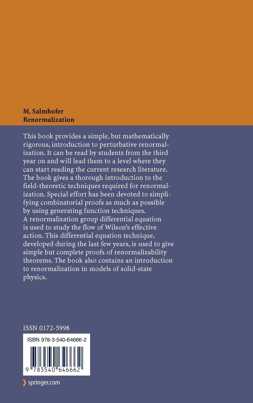 Rückseitencover Renormalization