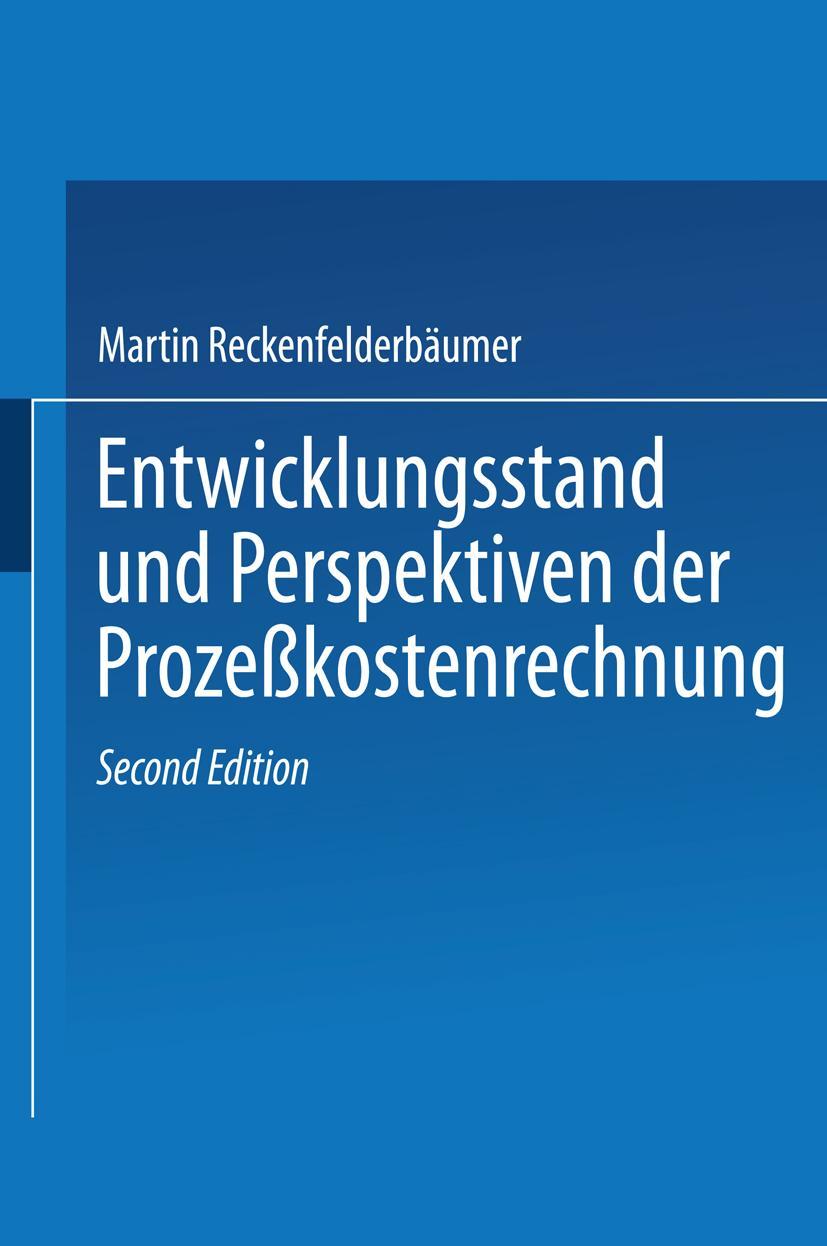 Vorderes Coverbild Entwicklungsstand und Perspektiven der Prozeßkostenrechnung