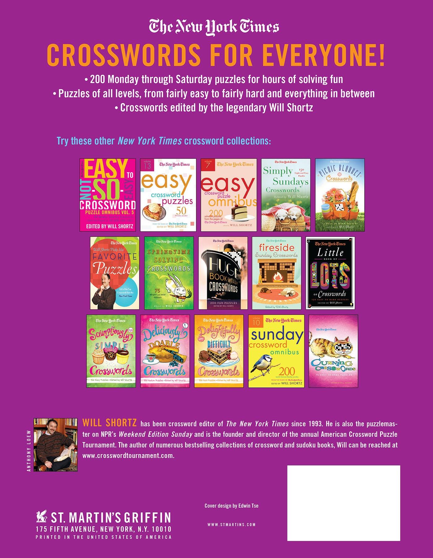 Rückseitencover The New York Times Easy to Not-So-Easy Crossword Puzzle Omnibus Vol. 6