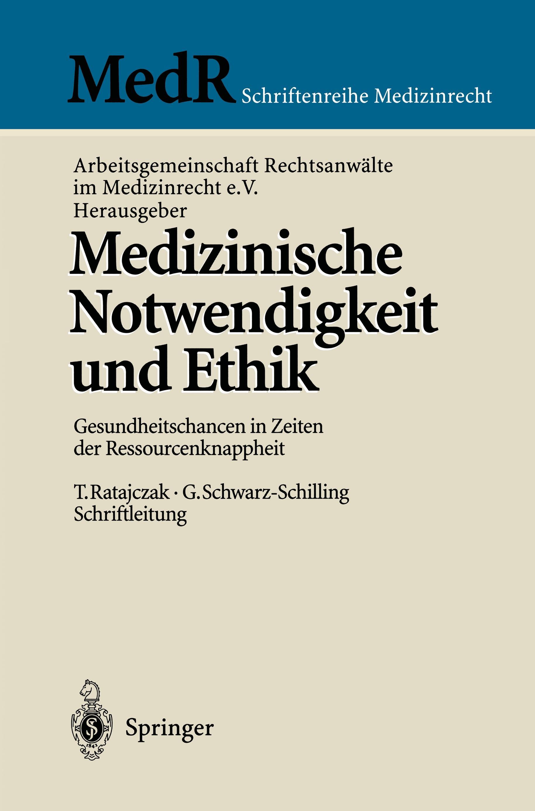 Vorderes Coverbild Medizinische Notwendigkeit und Ethik