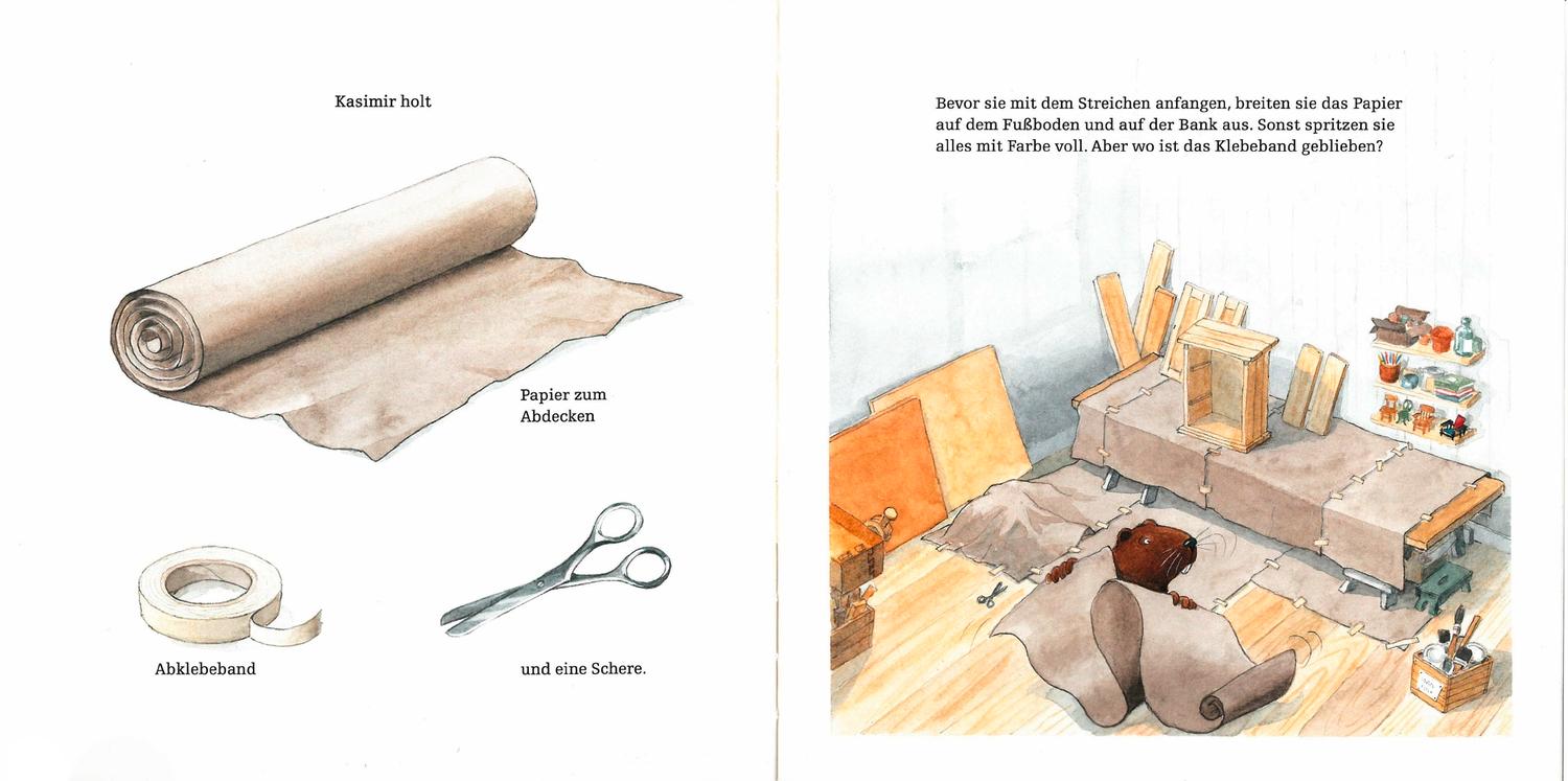 Beispielinhalt (Bild) Kasimir malt