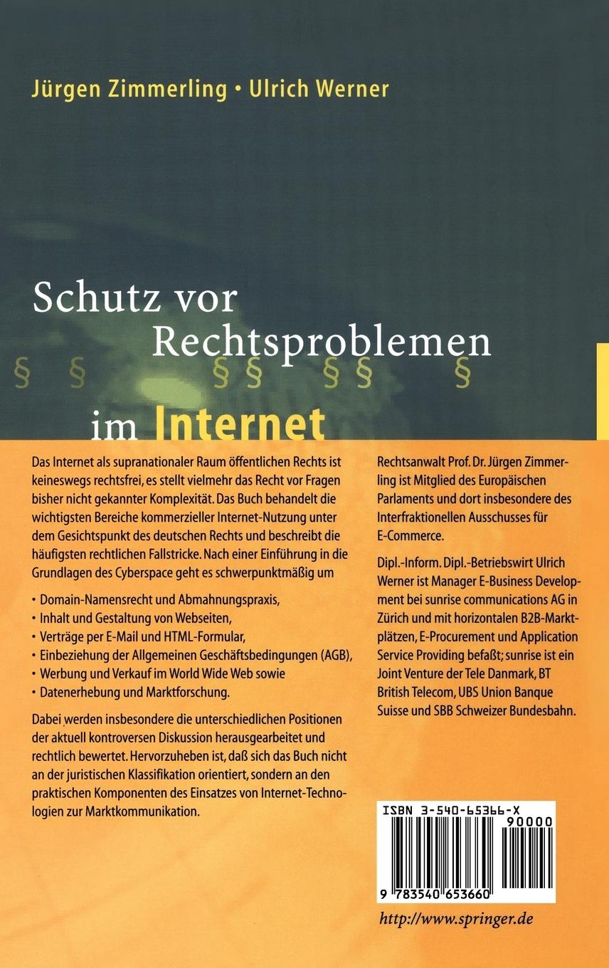 Rückseitencover Schutz vor Rechtsproblemen im Internet