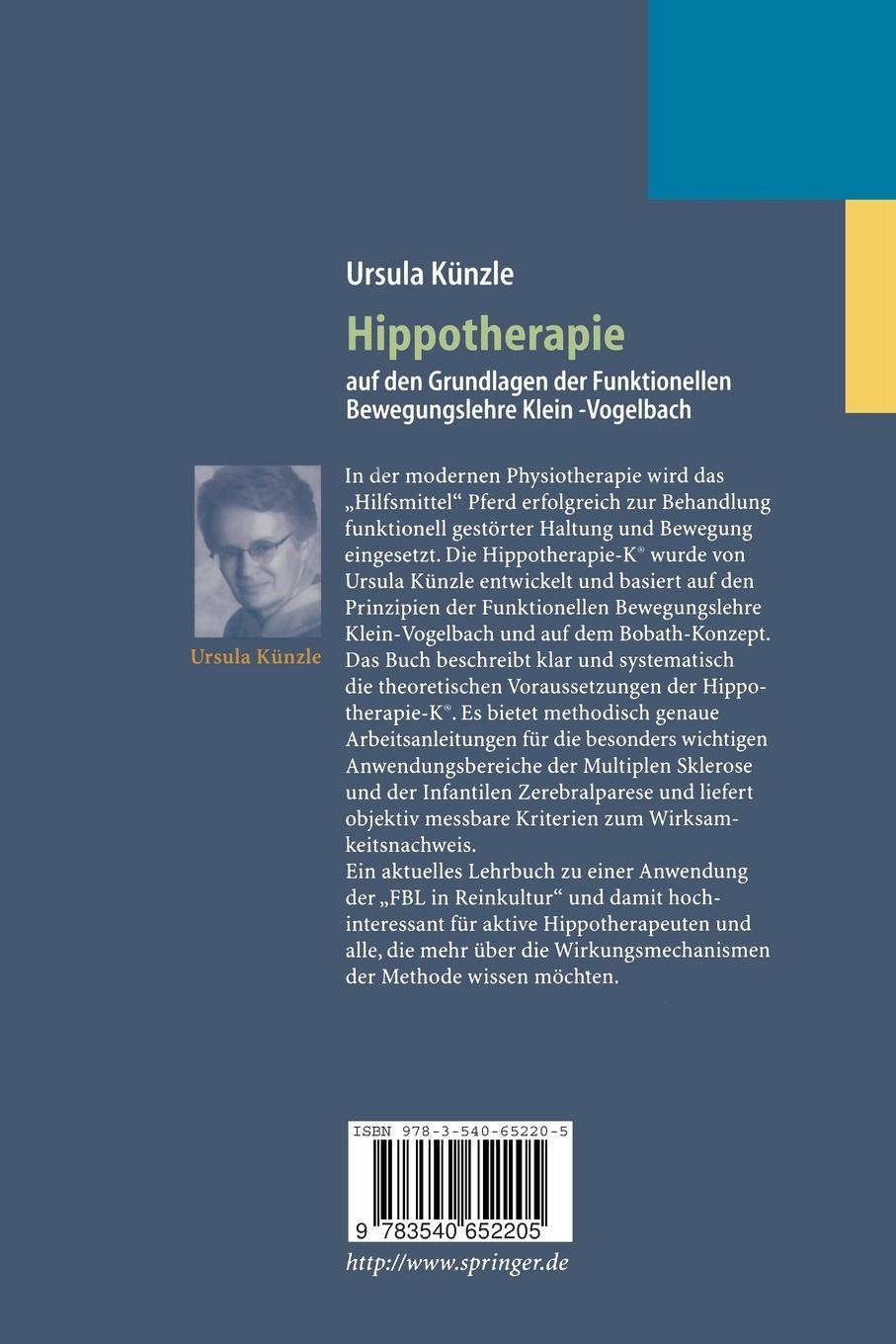 Rückseitencover Hippotherapie auf den Grundlagen der Funktionellen Bewegungslehre Klein-Vogelbach