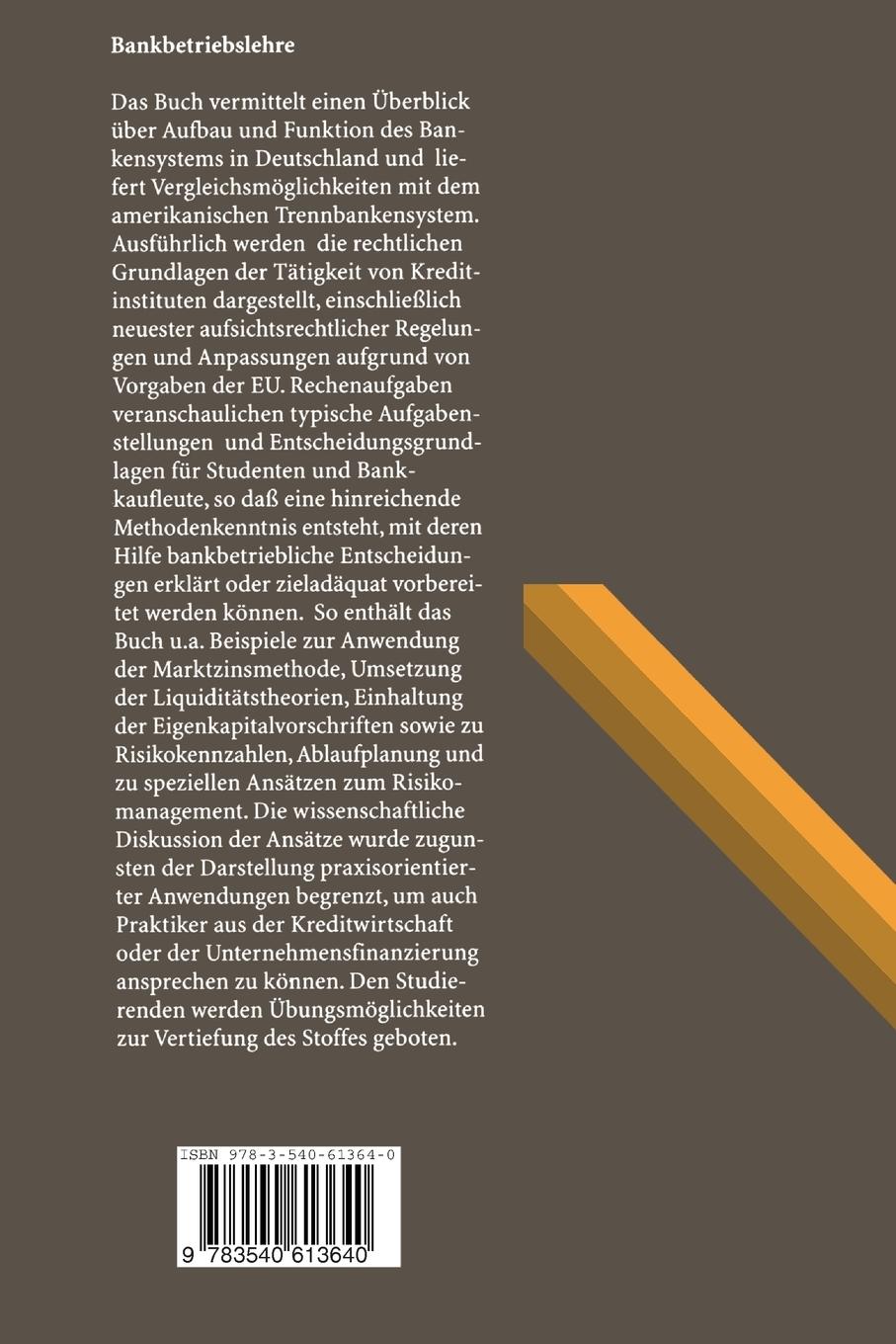 Rückseitencover Bankbetriebslehre