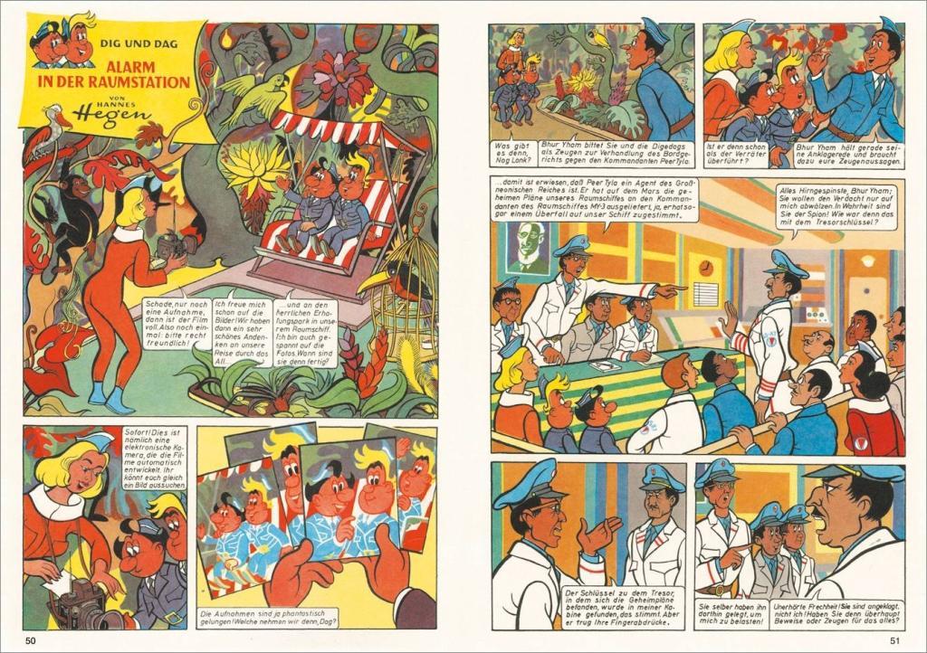 Beispielinhalt (Bild) Die Digedags. Weltraum-Serie 01. Die Reise ins All