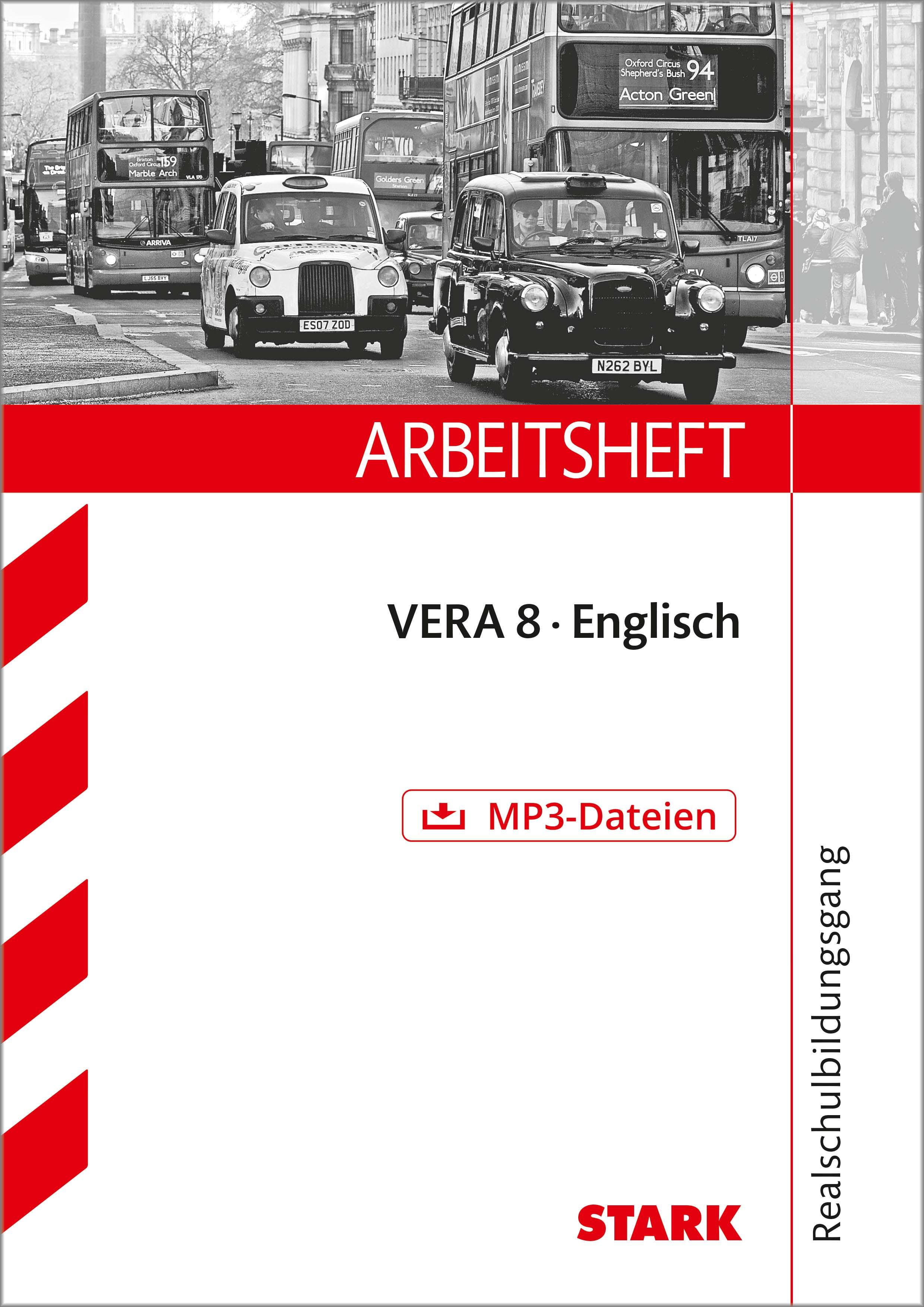 Vorderes Coverbild Arbeitsheft VERA 8 Englisch Version B. Realschule