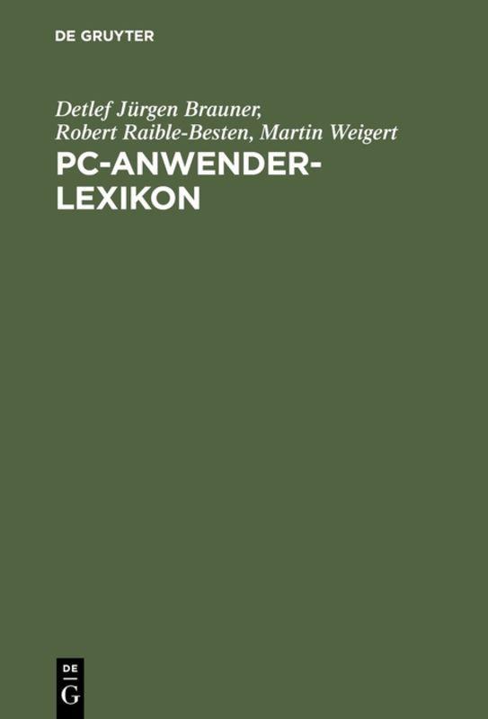 Vorderes Coverbild PC-Anwender-Lexikon