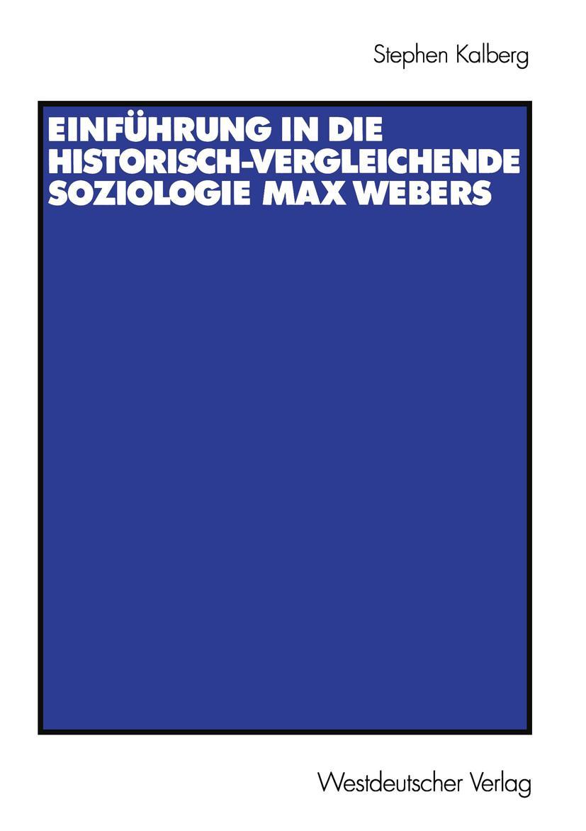 Vorderes Coverbild Einführung in die historisch-vergleichende Soziologie Max Webers