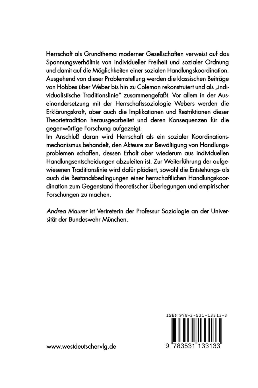 Rückseitencover Herrschaft und soziale Ordnung