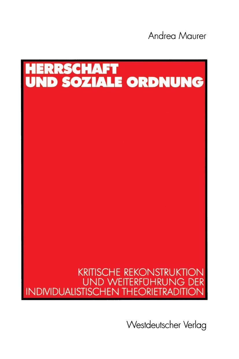 Vorderes Coverbild Herrschaft und soziale Ordnung