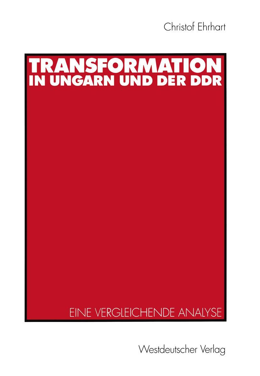 Vorderes Coverbild Transformation in Ungarn und der DDR