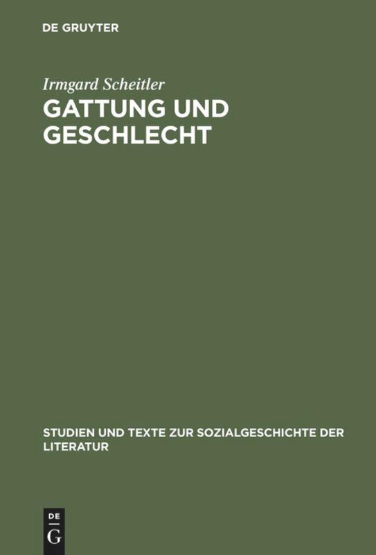 Vorderes Coverbild Gattung und Geschlecht