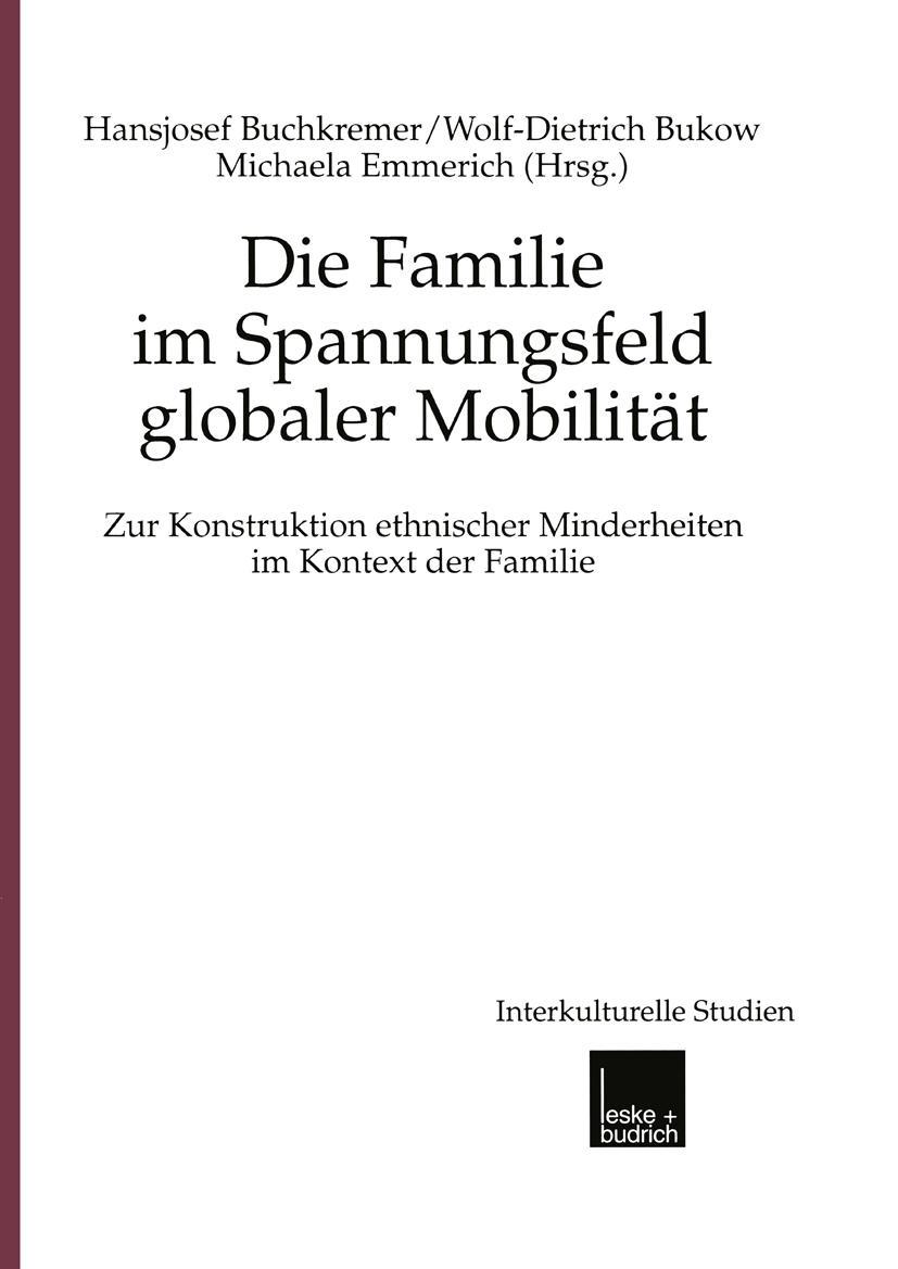 Vorderes Coverbild Die Familie im Spannungsfeld globaler Mobilität