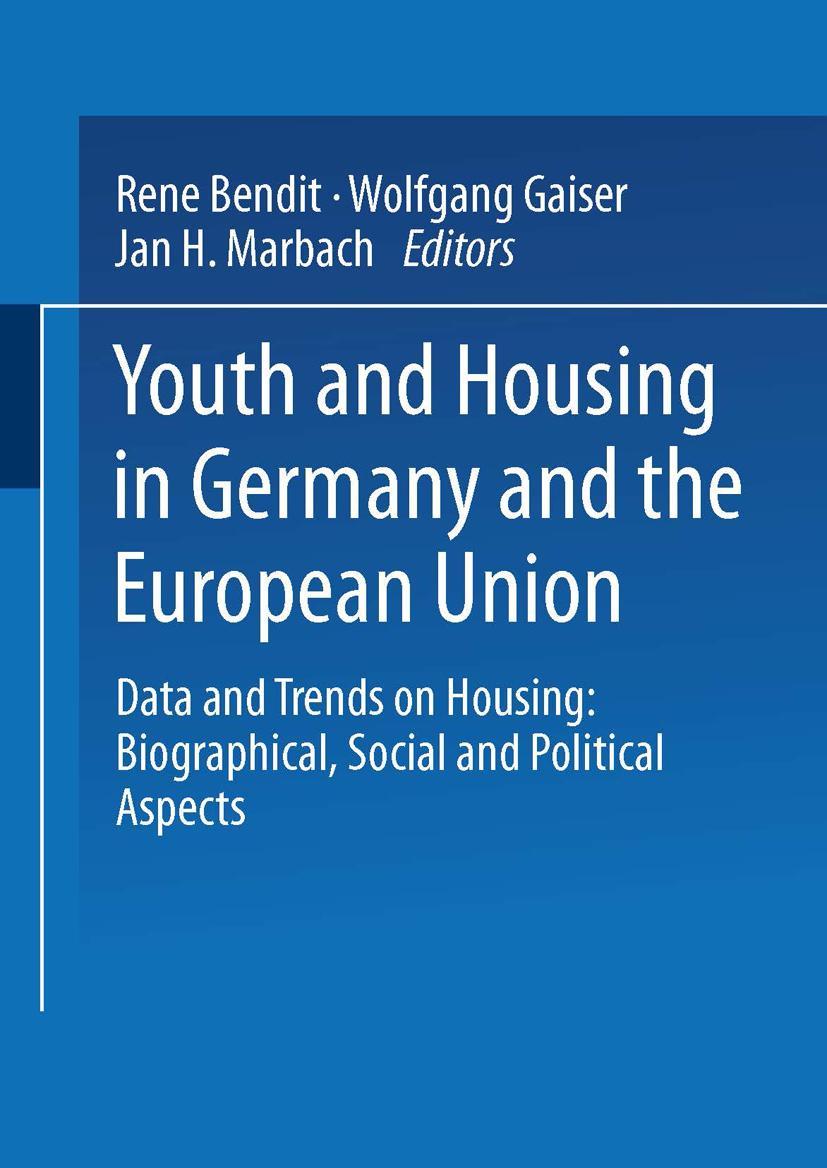 Vorderes Coverbild Youth and Housing in Germany and the European Union