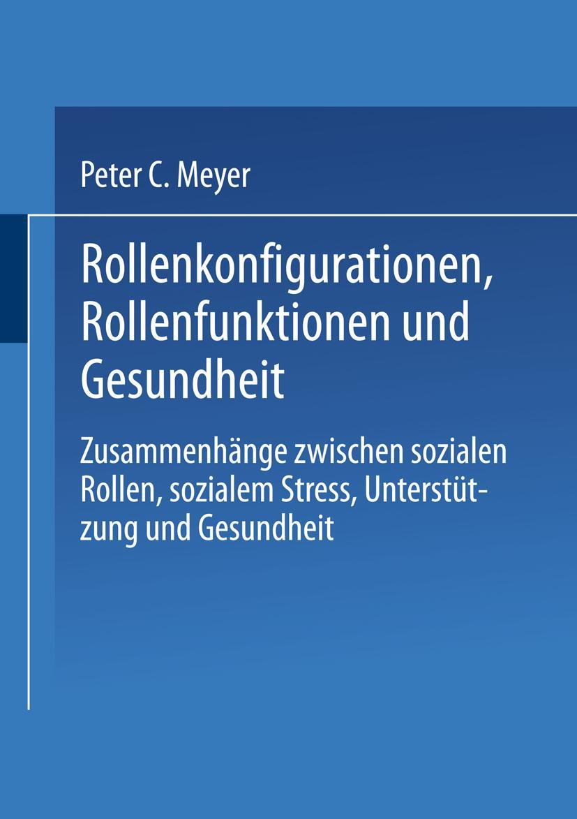 Vorderes Coverbild Rollenkonfigurationen Rollenfunktionen und Gesundheit
