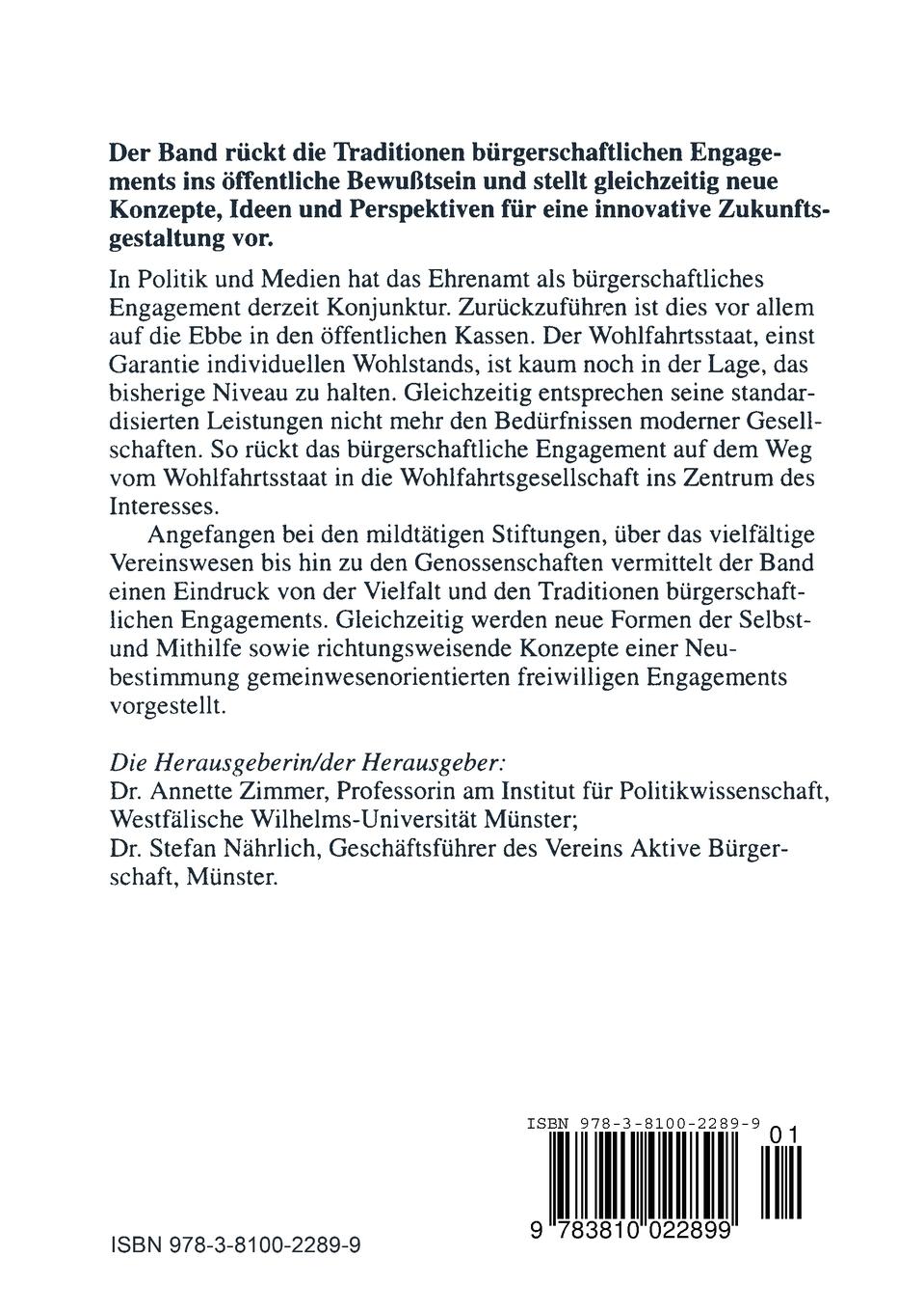 Rückseitencover Engagierte Bürgerschaft