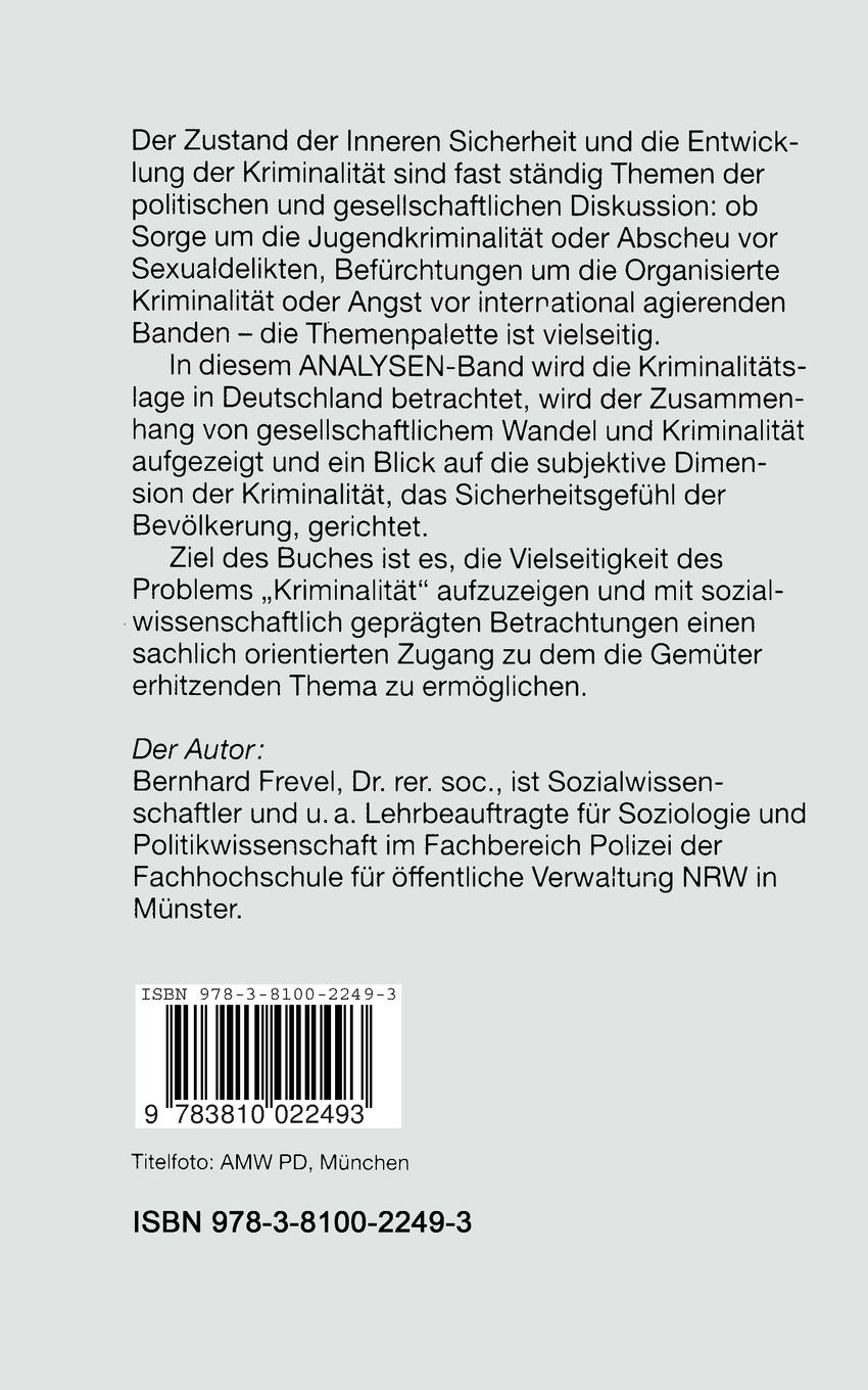 Rückseitencover Kriminalität