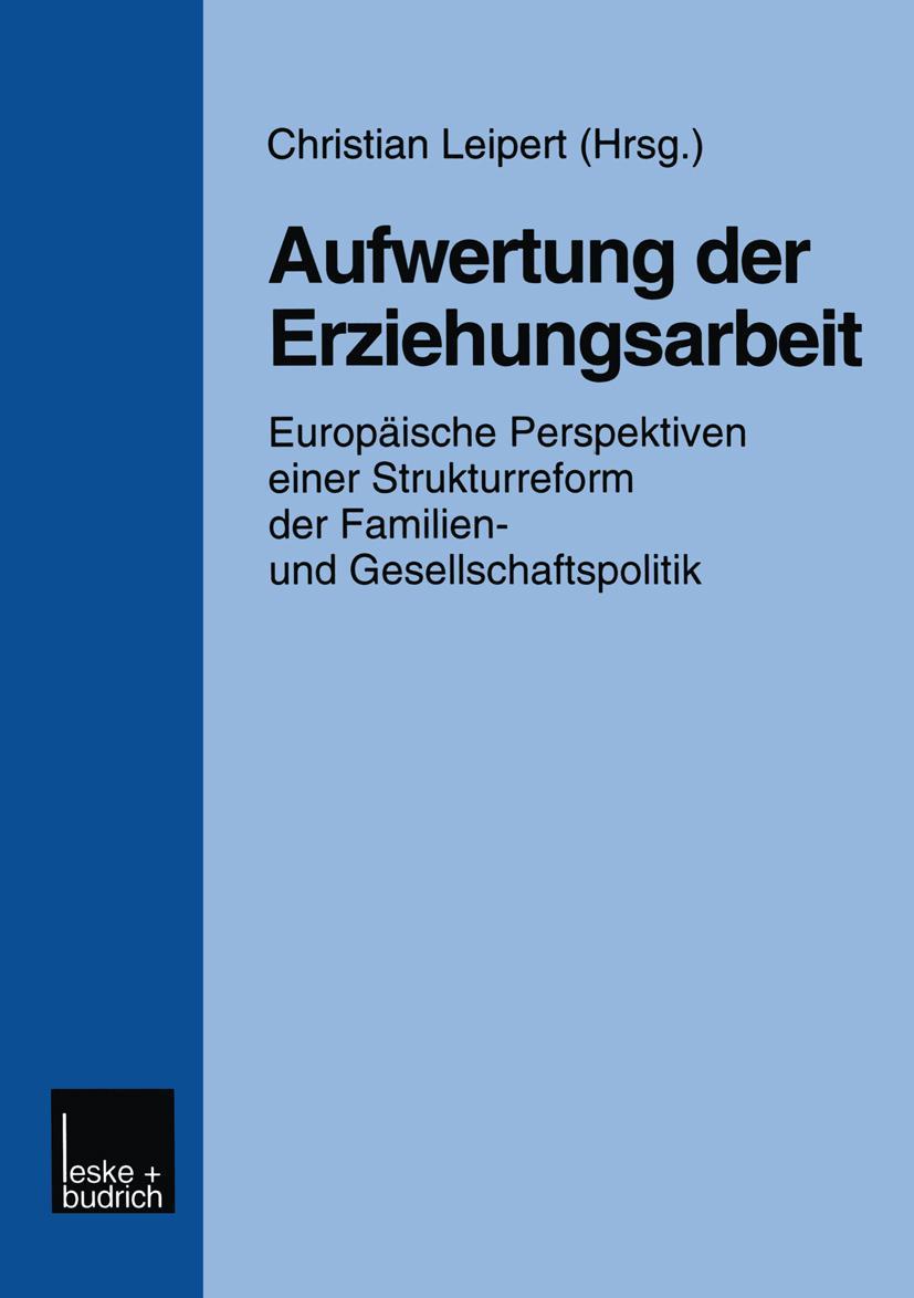 Vorderes Coverbild Aufwertung der Erziehungsarbeit