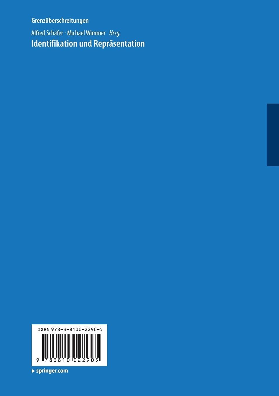 Rückseitencover Identifikation und Repräsentation