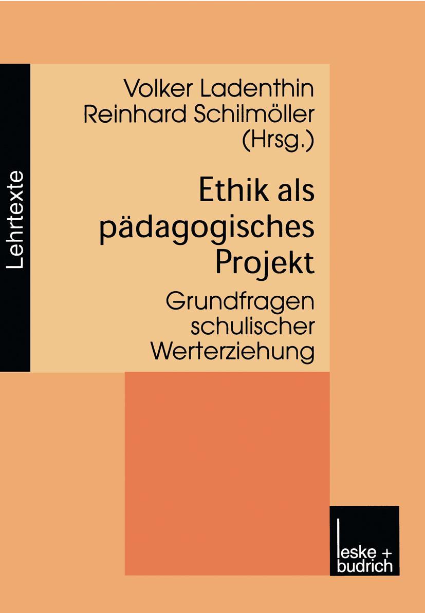 Vorderes Coverbild Ethik als pädagogisches Projekt