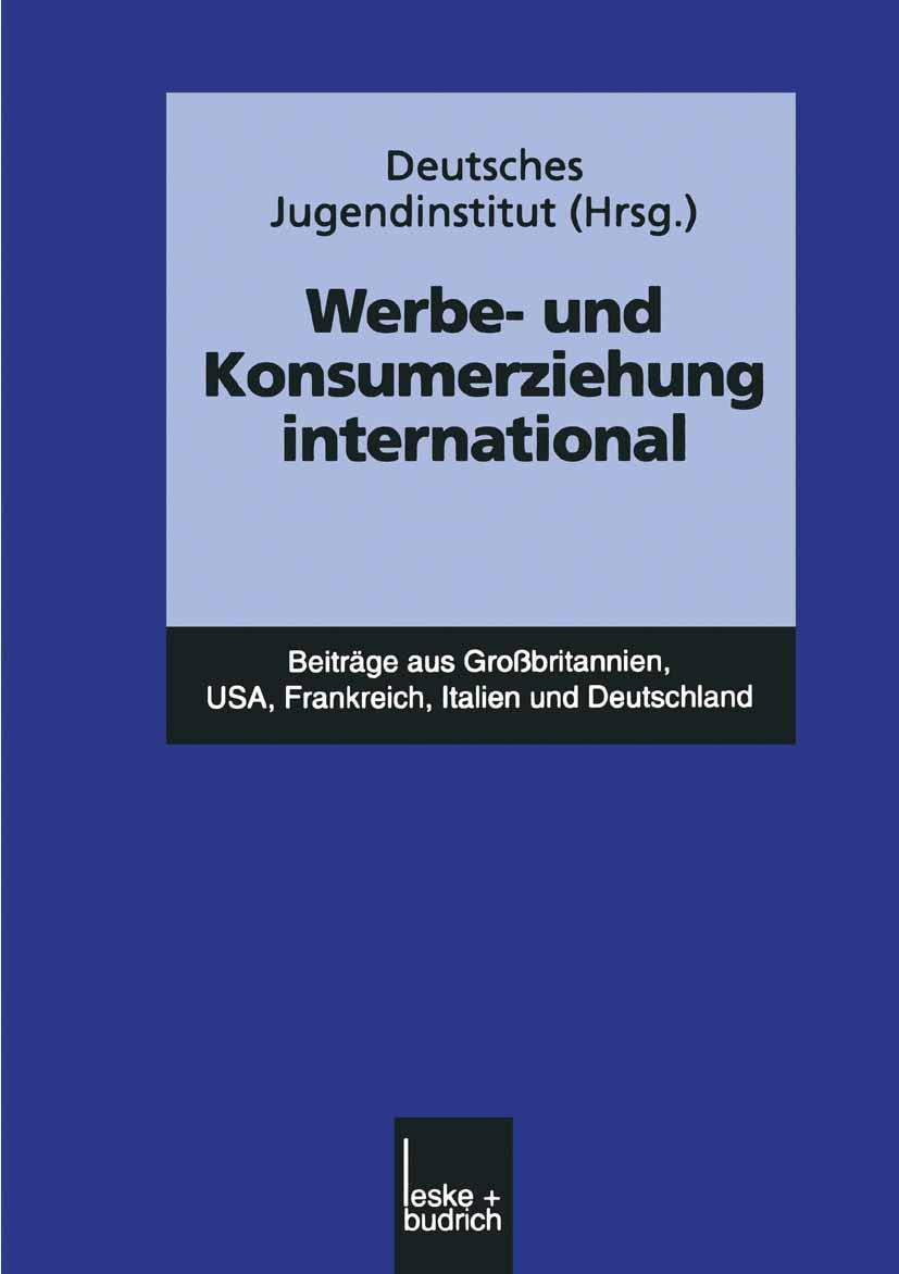 Vorderes Coverbild Werbe- und Konsumerziehung international